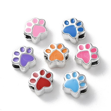 Acrylic European Beads X-OACR-F007-03S-1