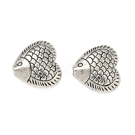 Tibetan Style Alloy Beads TIBEB-L008-01C-AS-1