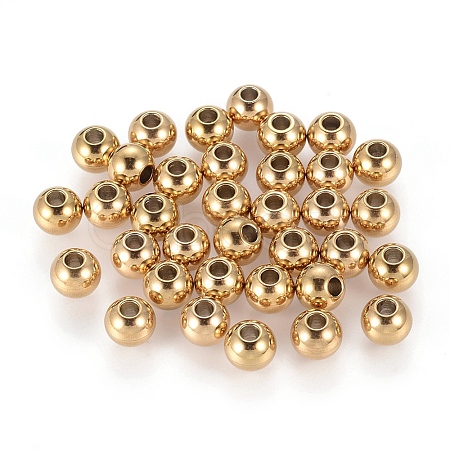 Ion Plating(IP) 202 Stainless Steel Rondelle Spacer Beads X-STAS-F094-06B-G-1