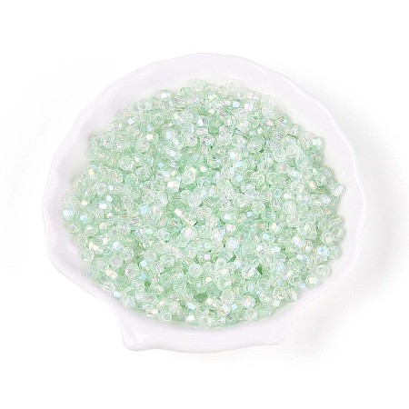 Transparent Spray Painted Glass Beads X1-EGLA-N018-4mm-04-1