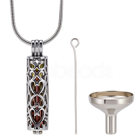 DIY Stainless Steel Pendant Necklaces Making Kits DIY-CN0003-75RC-1