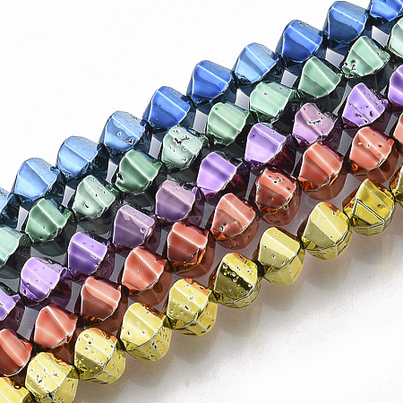 Electroplated Non-magnetic Synthetic Hematite Beads Strands G-S365-014-1