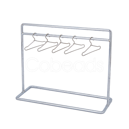 SUPERFINDINGS Iron Doll Clothes Rack & Hangers DJEW-FH0001-18P-1