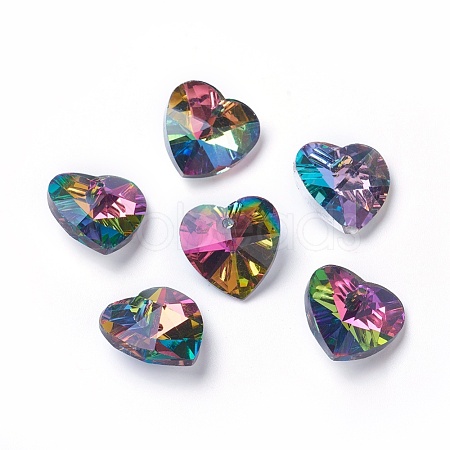Romantic Valentines Ideas Glass Charms G030V18mm-27-1