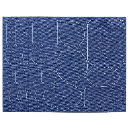 5 Sheets Denim Self-adhesive Patches PATC-TA0001-61D-1