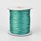 Eco-Friendly Korean Waxed Polyester Cord, Light Sea Green, 0.5mm, about 169.51~174.98 Yards(155~160m)/Roll