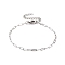 Non-Tarnish 304 Stainless Steel Cable Chain Bracelet for Men Women, Stainless Steel Color, 7 inch(17.9cm)