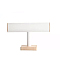 PU Leather T Bar Bracelet Display Stands, with Wood Base, for Bracelet Organizer Holder, White, 23x16cm