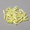 Opaque Colours Glass Twist Bugle Beads, Round Hole, Yellow, 6~7x2mm, Hole: 0.9mm, 270pcs/bag