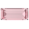 Preciosa&reg MAXIMA Crystal Fancy Stones, Czech Crystal, 435 26 212 Baguette, Dura Foiling, 70020 Light Rose, 7x3mm