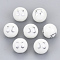 Electroplate Glass Beads, Round with Constellations Pattern, Platinum Plated, Libra, 10mm, Hole: 1.2mm