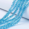 Electroplate Glass Beads Strands EGLA-A034-T1mm-A13-1
