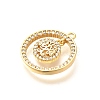 Brass Micro Pave Cubic Zirconia Pendants KK-G519-07G-05-2
