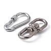 AHANDMAKER 1Pcs 304 Stainless Steel Double Eye Swivel Clasps STAS-GA0001-08-3