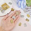 24Pcs 12 Styles Rack Plating Alloy Pendants FIND-CA0008-17-3