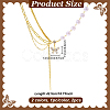 2Pcs 2 Colors Alloy Crystal Rhinestone Butterfly Pendant Necklaces NJEW-HY0001-30-2