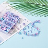 497Pcs 5 Style Rainbow ABS Plastic Imitation Pearl Beads OACR-YW0001-07C-8