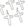 SHEGRACE Brass Micro Pave Cubic Zirconia Pendants XGRQ3D297-484P-1