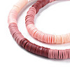 Fixed 5 Color Handmade Polymer Clay Bead Strands CLAY-S096-029L-3