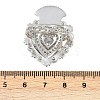 Brass Micro Pave Clear Cubic Zirconia Cuff Rings RJEW-P155-04D-P-5