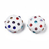 Polymer Clay Rhinestone Beads RB-S056-27H-4