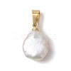 Natural Keshi Pearl Pendants PALLOY-JF04999-3