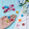 22Pcs Transparent Resin Pendants RESI-ME0001-13-3