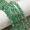 Dyed & Heated Natural Green Onyx Agate Beads Strands G-K376-F23-01-1