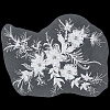 Polyester Embroidery Sew on 3D Flower Appliques DIY-WH0304-717-1