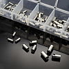 Tarnish Resistant Mixed Tube 304 Stainless Steel Cord Ends STAS-X0009-B-3