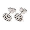304 Stainless Steel Stud Earring Findings STAS-P434-06B-P-1