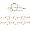 Brass Heart Link Chains CHC-G005-27G-7