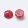 Synthetic Coral Cabochons G-F501-03-6mm-2