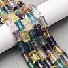 Natural Colorful Fluorite Beads Strands G-H051-B01-02-1