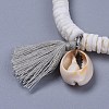 Cotton Thread Tassels Charm Bracelets BJEW-JB04385-01-3