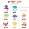 20Pcs 8 Style Ocean Animals PEVA Bathtub Non-Slip Stickers AJEW-WH0248-499-2