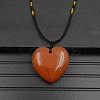 Natural Red Jasper Pendant Necklaces XA8803-12-1