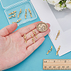 12Pcs Brass Cord Ends PALLOY-PH01842-3