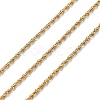 Ion Plating(IP) 304 Stainless Steel Rope Chains CHS-G027-08A-G-1