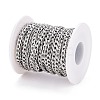 Tarnish Resistant 304 Stainless Steel Cuban Link Chains CHS-M003-13P-B-4