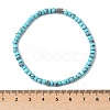 Synthetic Turquoise Beads Stretch Bracelets for Women Men PW-WG6A9BA-03-2