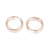 304 Stainless Steel Huggie Hoop Earrings EJEW-G272-02-16mm-RG-2