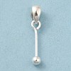 925 Sterling Silver Pendant Bails STER-P048-01A-S-1