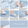 3 Sheets Resin with Hot Melt Adhesive Heat Transfer Film DIY-FG0002-41-3