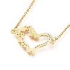 Brass Cubic Zirconia Pendant Necklace & Stud Earring Jeweley Sets SJEW-L154-11G-5