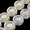 AB Color Plated Electroplate Glass Transparent Beads Strands EGLA-G037-10A-AB02-1