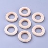 Unfinished Wood Linking Rings WOOD-F002-01-30mm-1