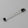 Iron Bar Beadable Keychain for Jewelry Making DIY Crafts IFIN-SZC0005-01A-05-2