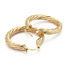 Brass Hoop Earring EJEW-P265-03G-2