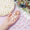 ABS Plastic Imitation Pearl European Beads SACR-NB0001-18B-3